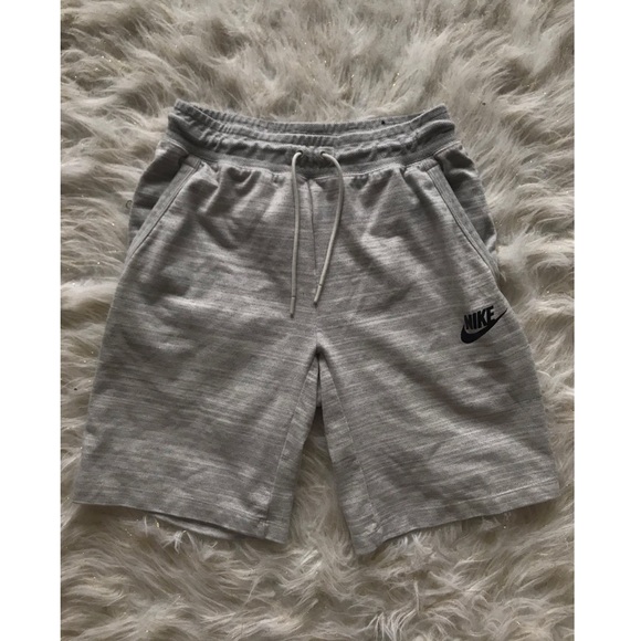 gray nike cotton shorts